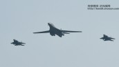 미 B-1B 전략 폭격기 한반도 전개 무력시위 비행 풀영상